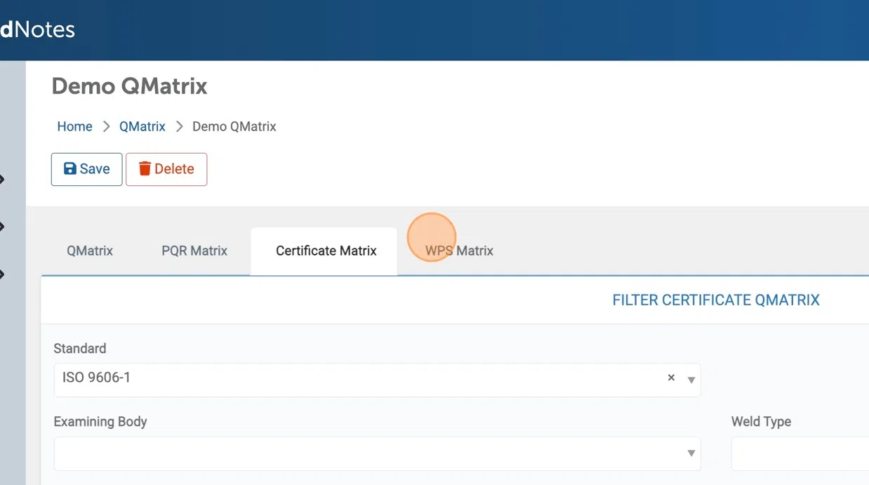 Last, but not least, click "WPS Matrix" and check if you need to create new WPS'