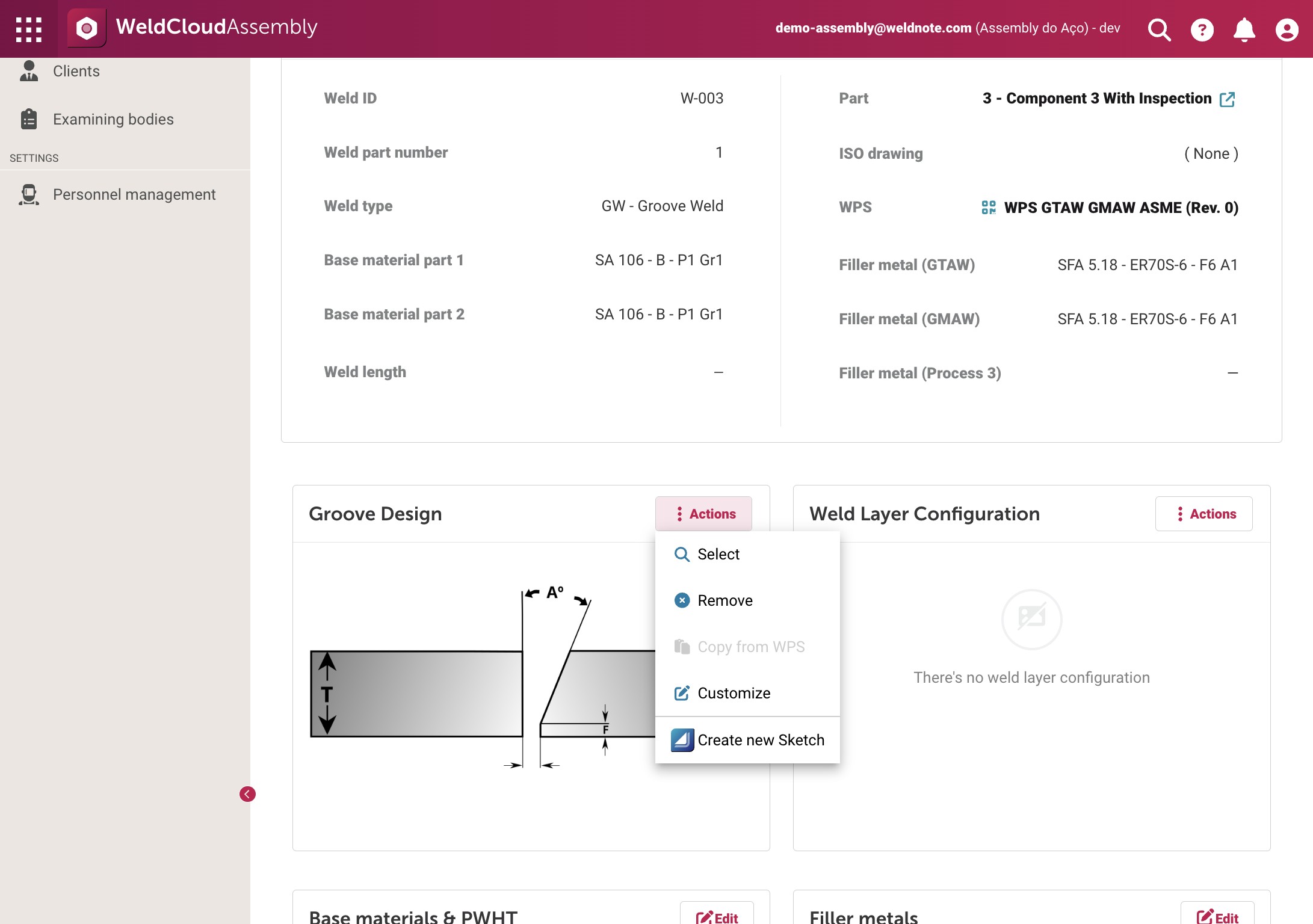 Click Customize