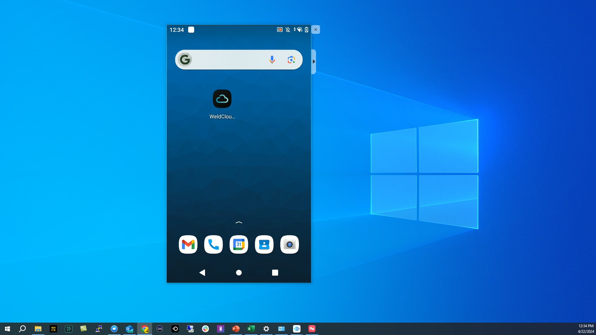 Open WeldCloud Link on your Android device