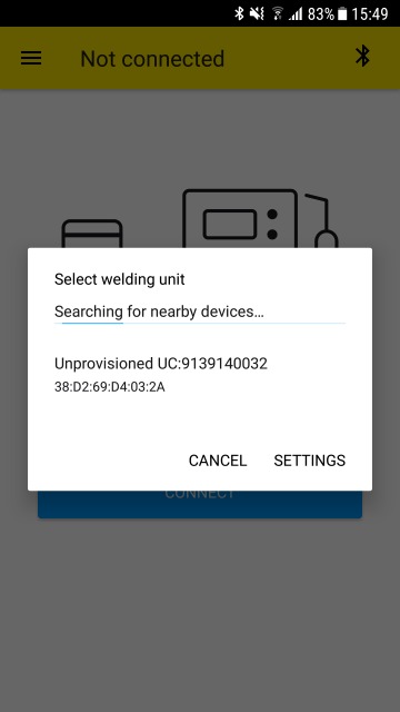 Select device from list