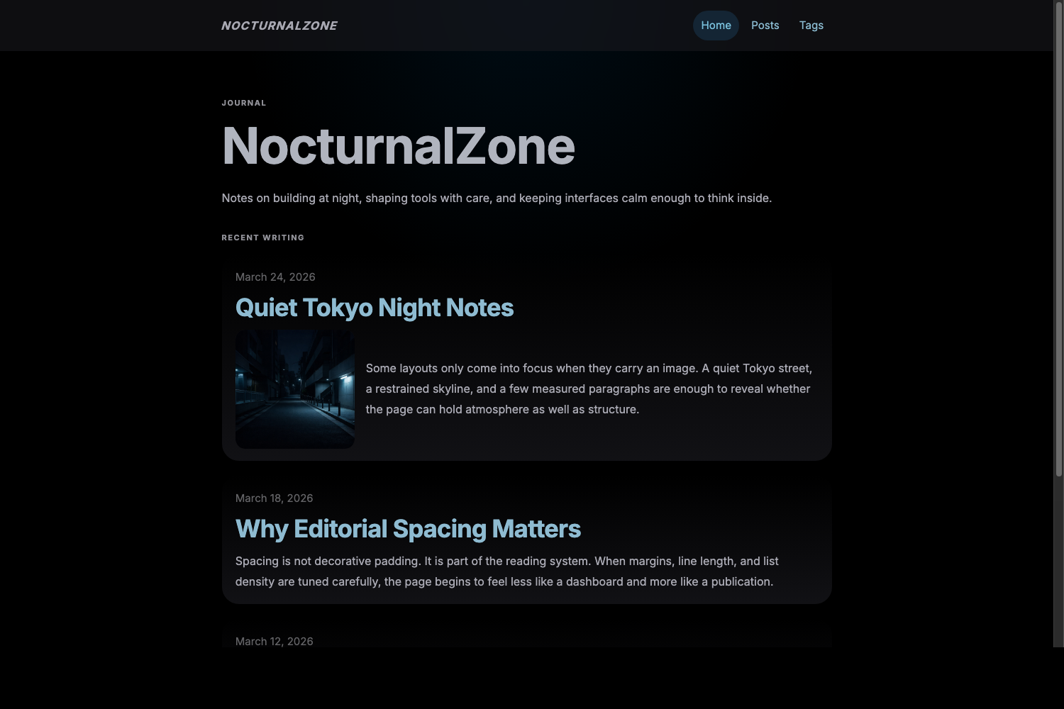 NocturnalZone screenshot