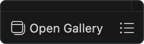 docserve status bar — Open Gallery and the server list