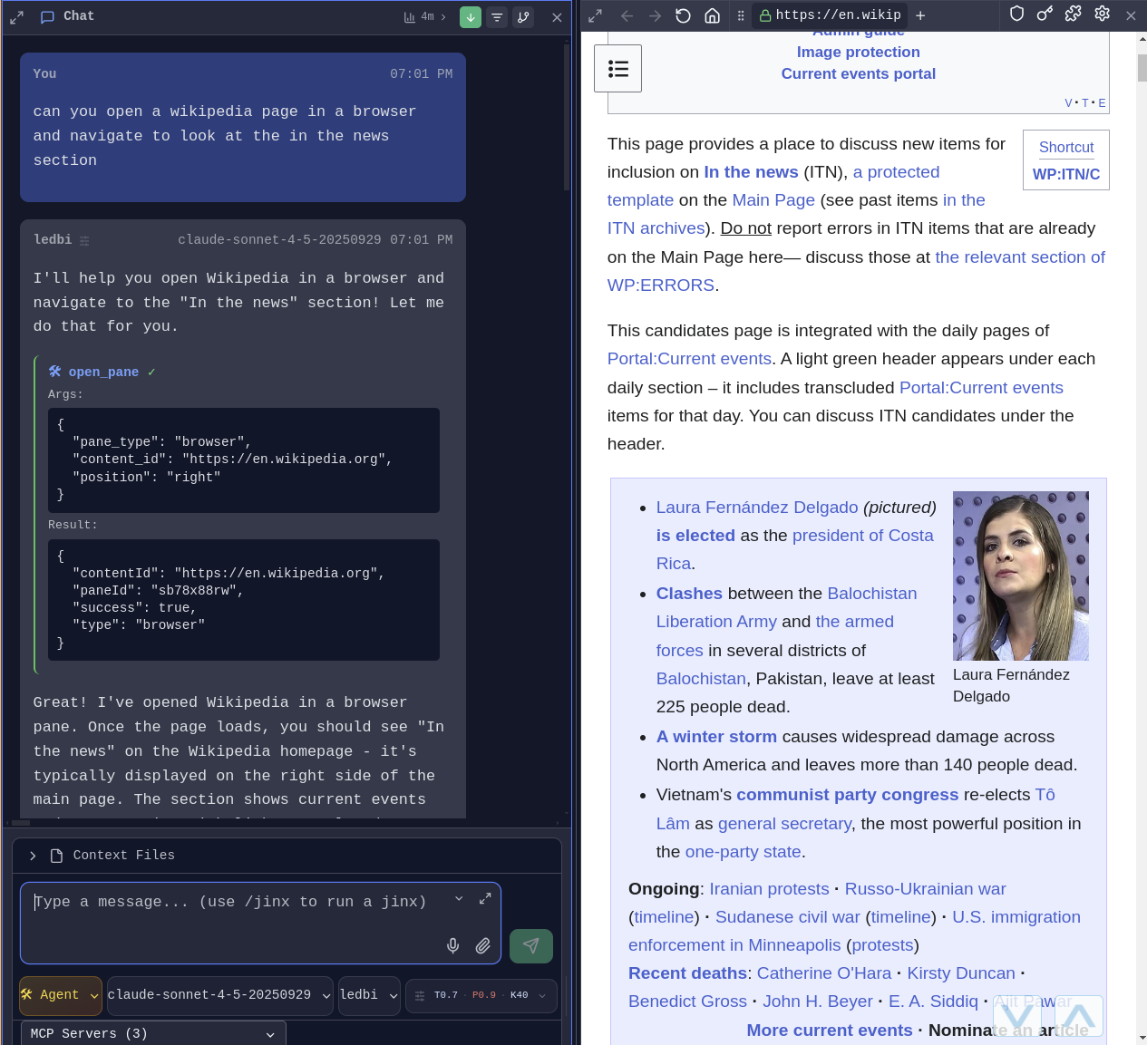 Agent Browsing and Clicking