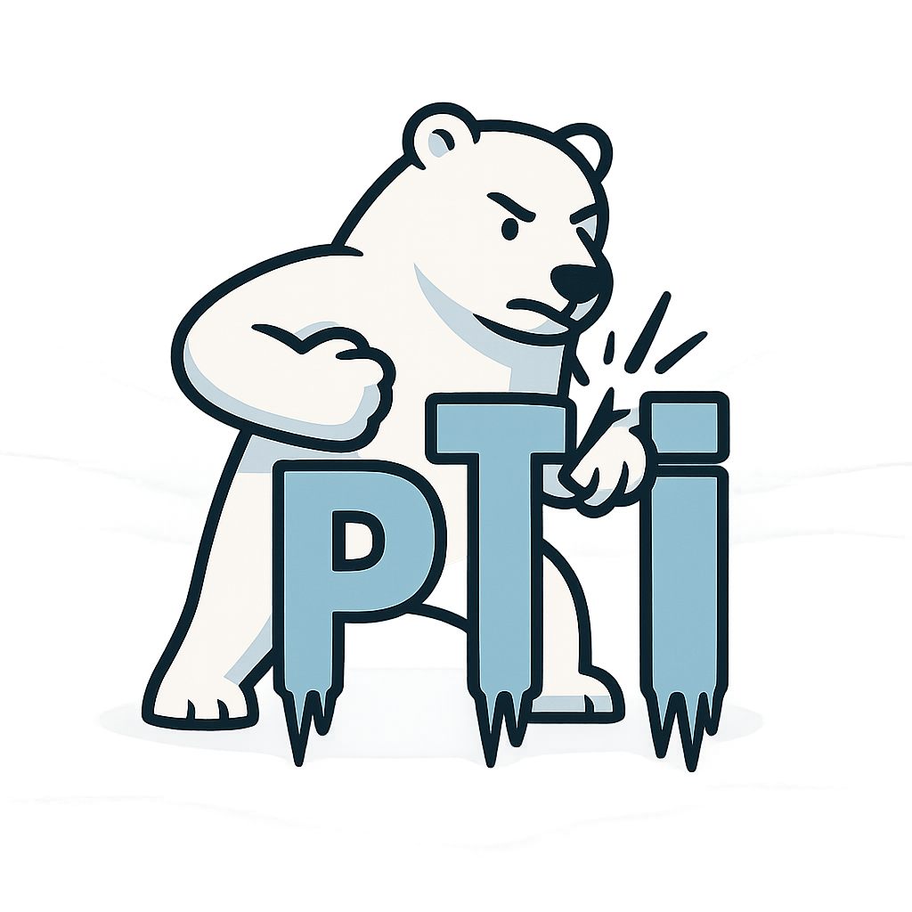 npcsh logo of frederic the bear and the pti logo