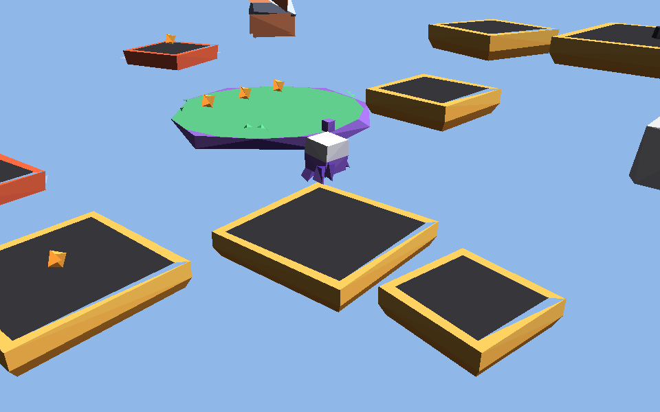 Kenney's platformer level: the window is Python, the game is LOVA