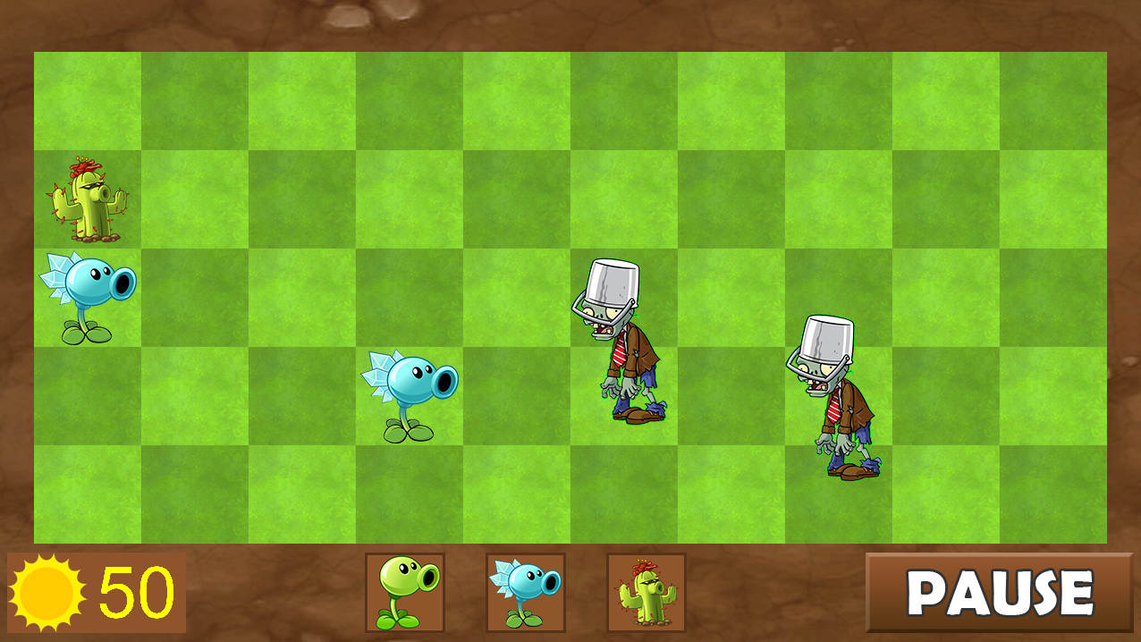 GitHub - npecko/Plants-vs-Zombies: A version of Plants vs Zombies using ...
