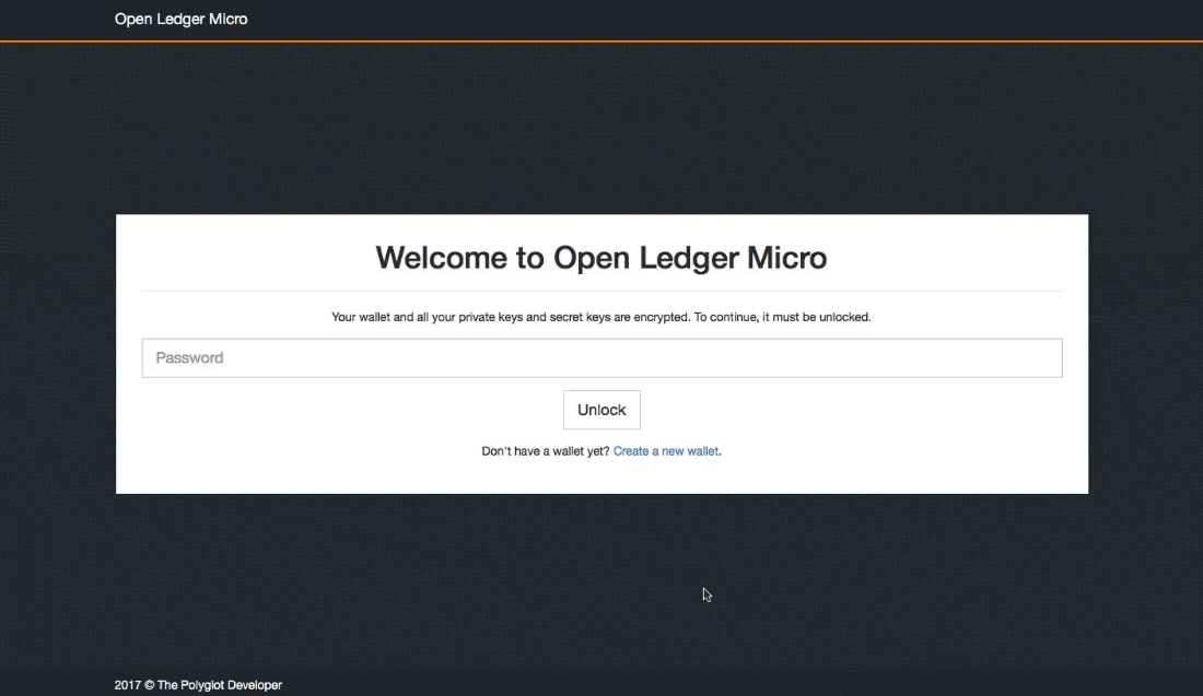 Open Ledger Micro