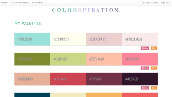 Colorspiration app
