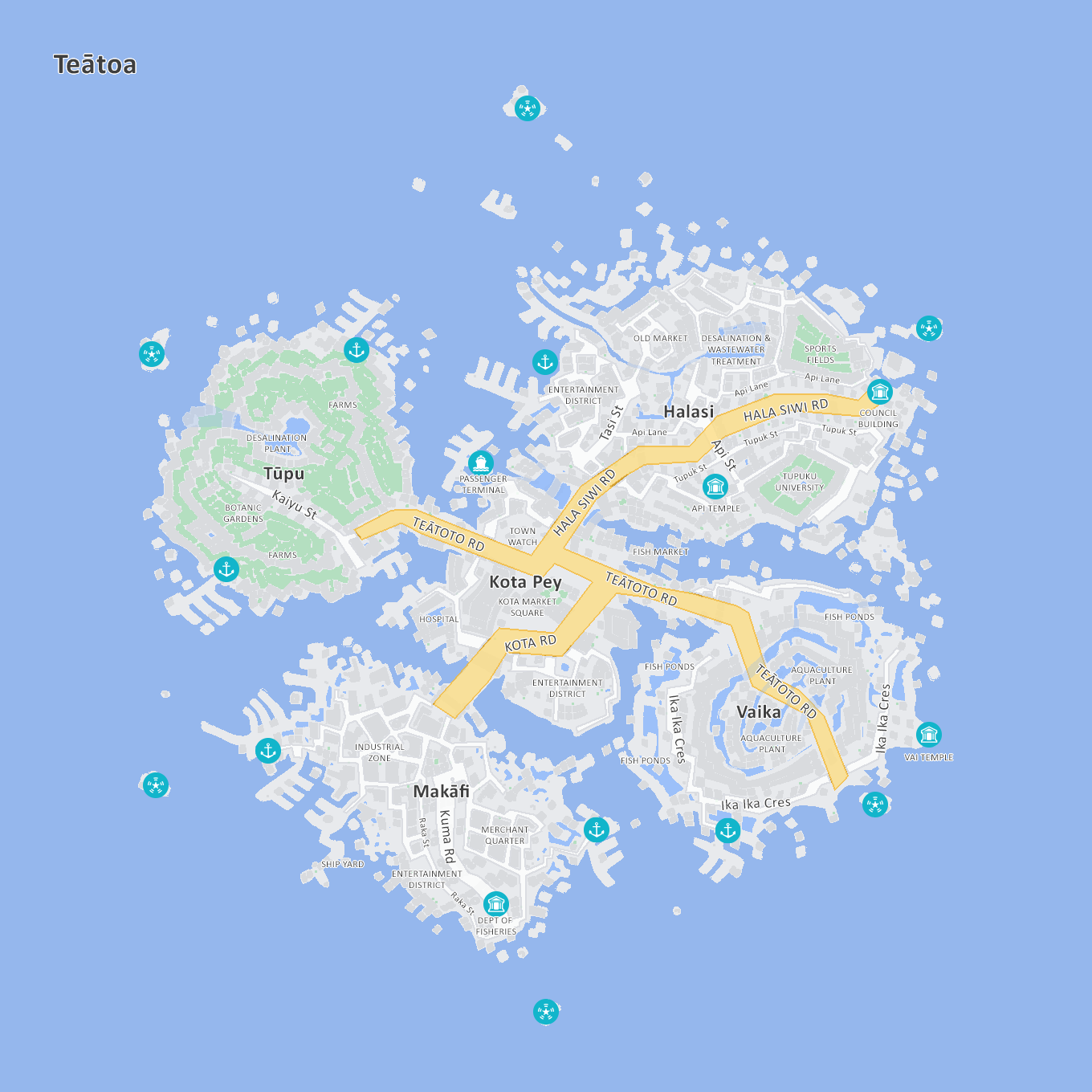 Map of Teātoa