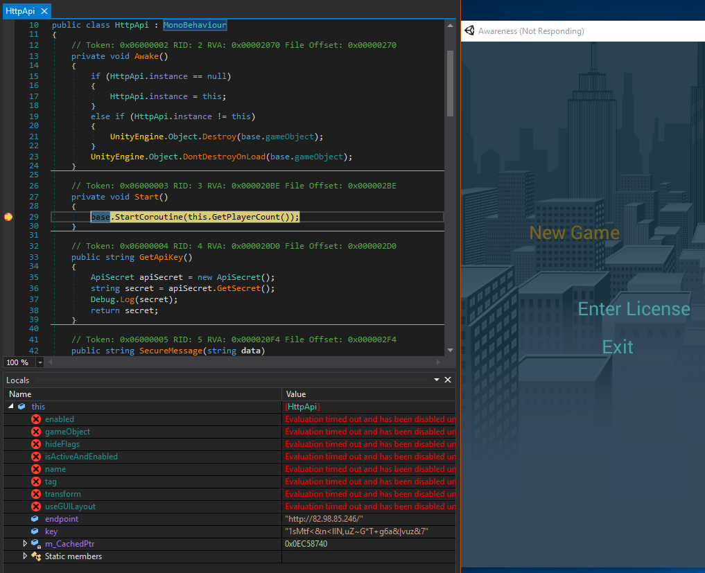 HTTP API Endpoint und Key