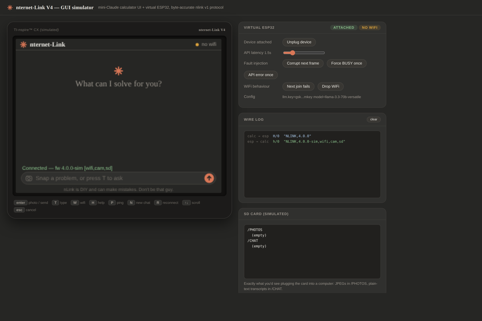 Nlink cam, from the project README