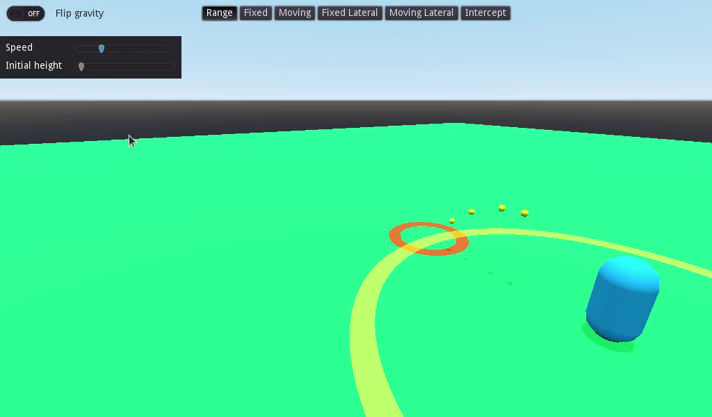 README Screenshot of range calculation demo