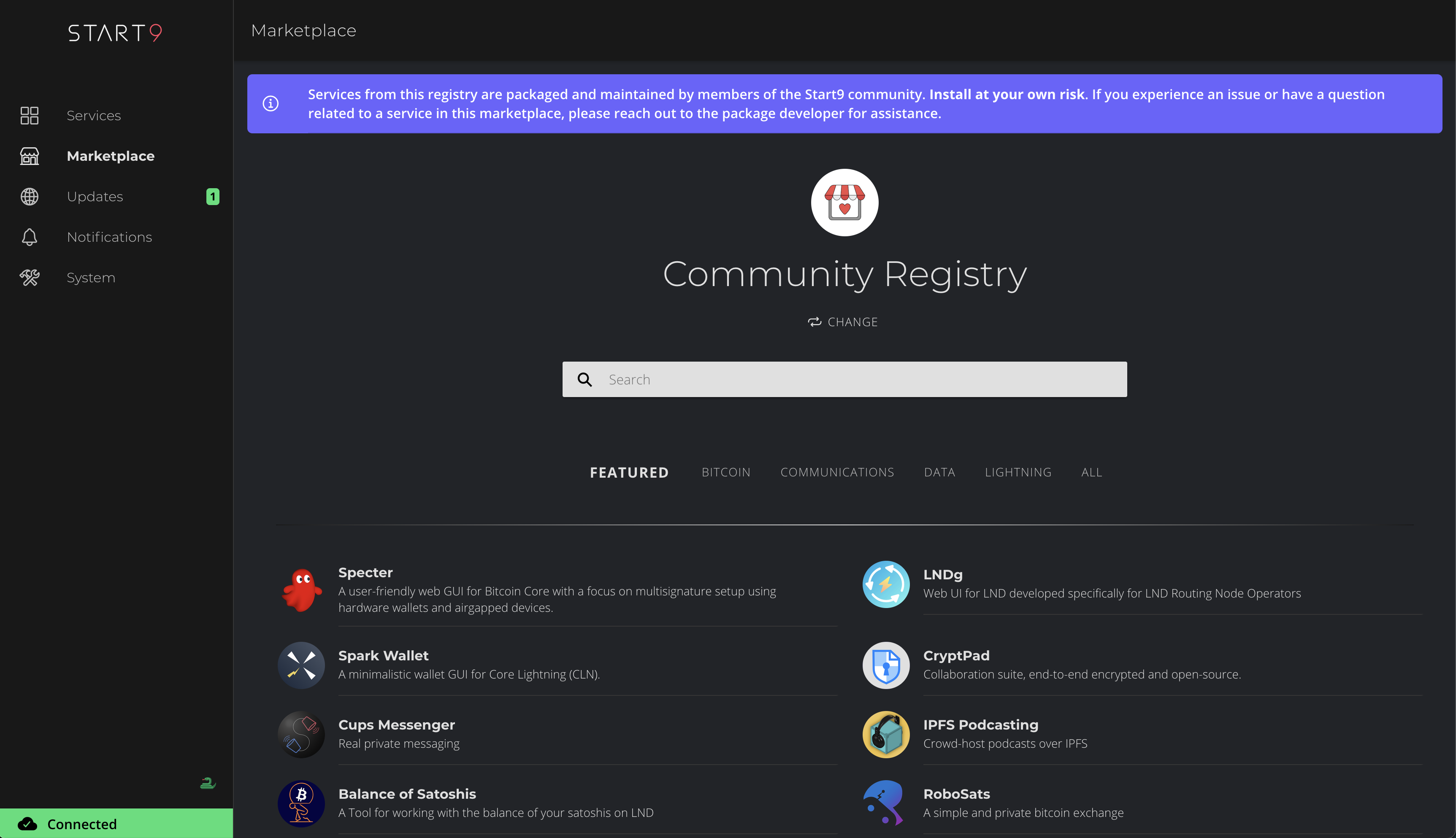 StartOS Community Registry