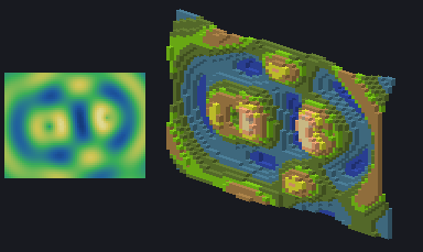 3D hologram: a relief landscape