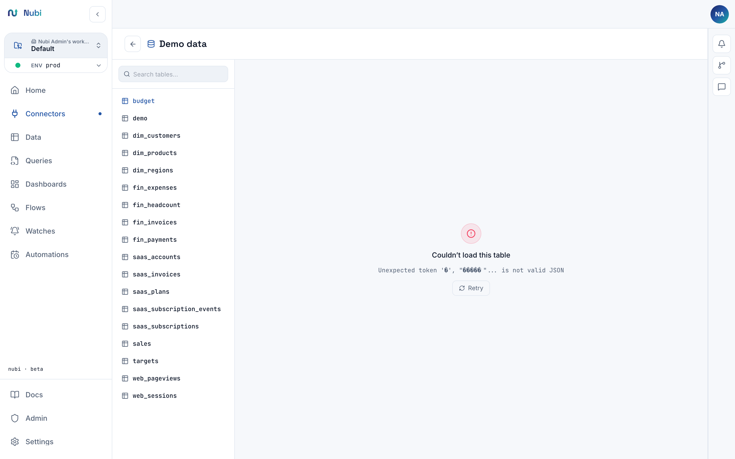 Data browser