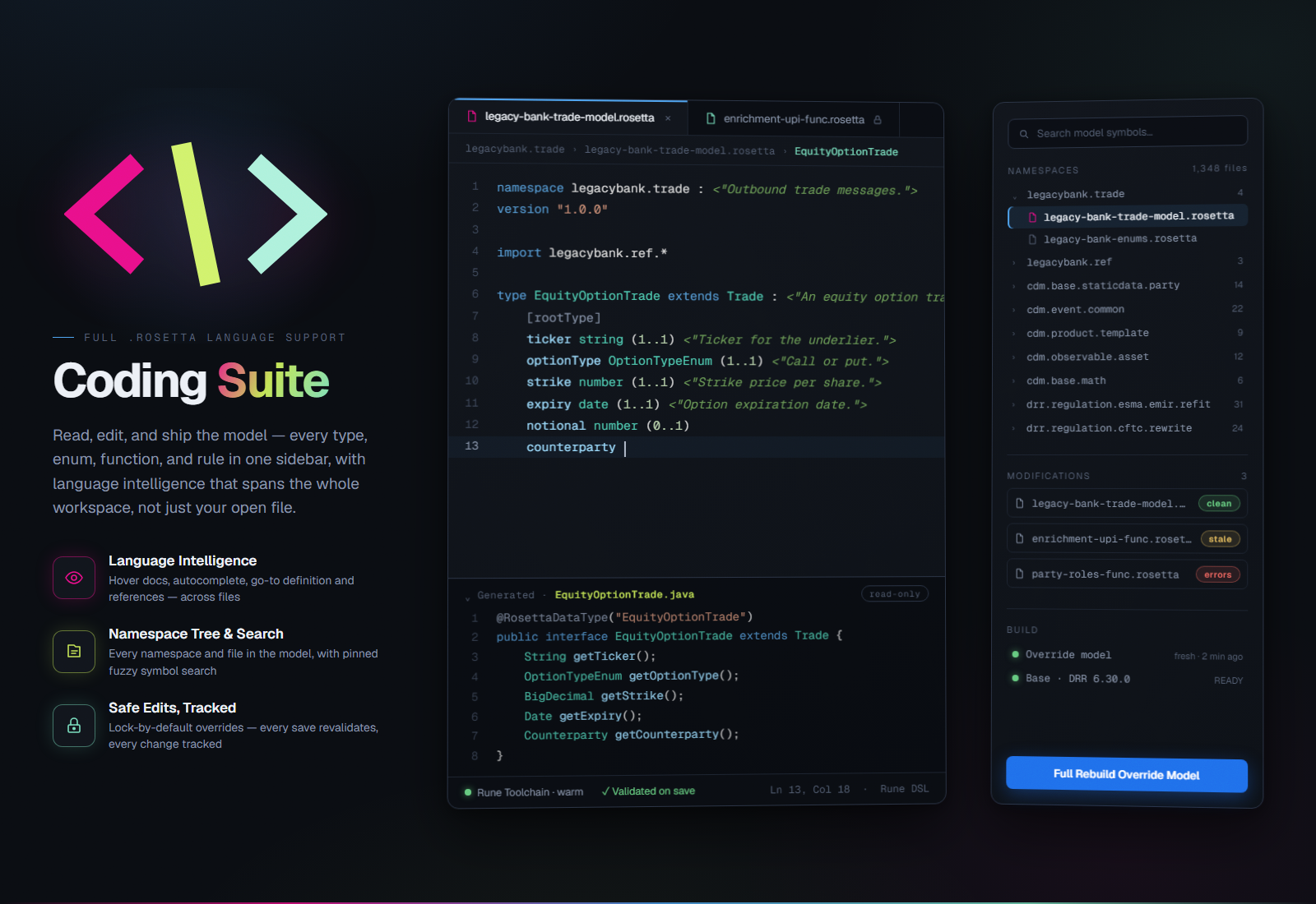 Rune DSL language support