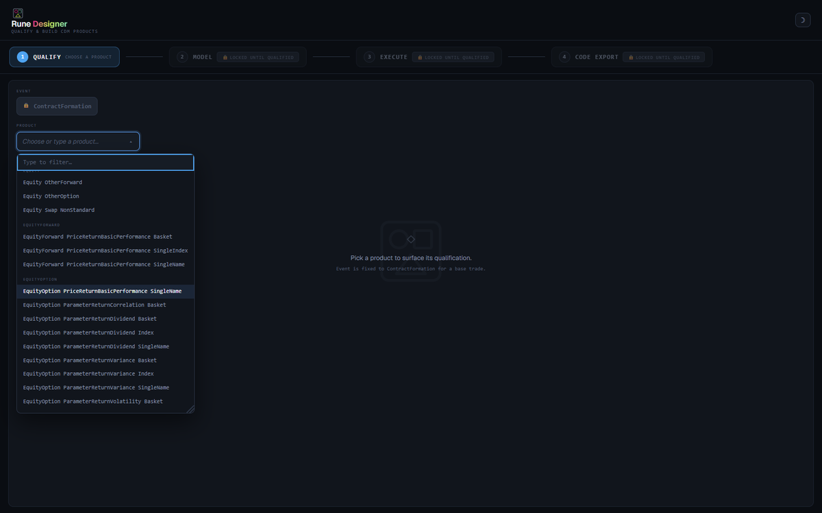 The Designer — guided CDM product qualification and build