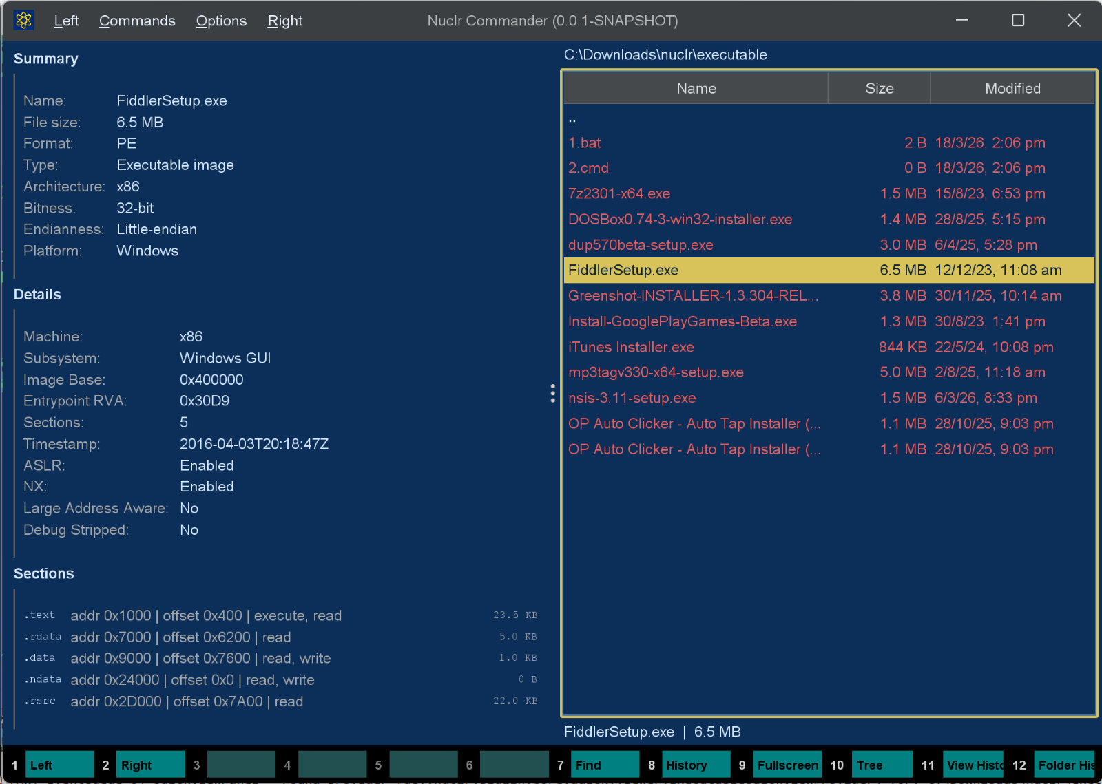 Quick View Panel