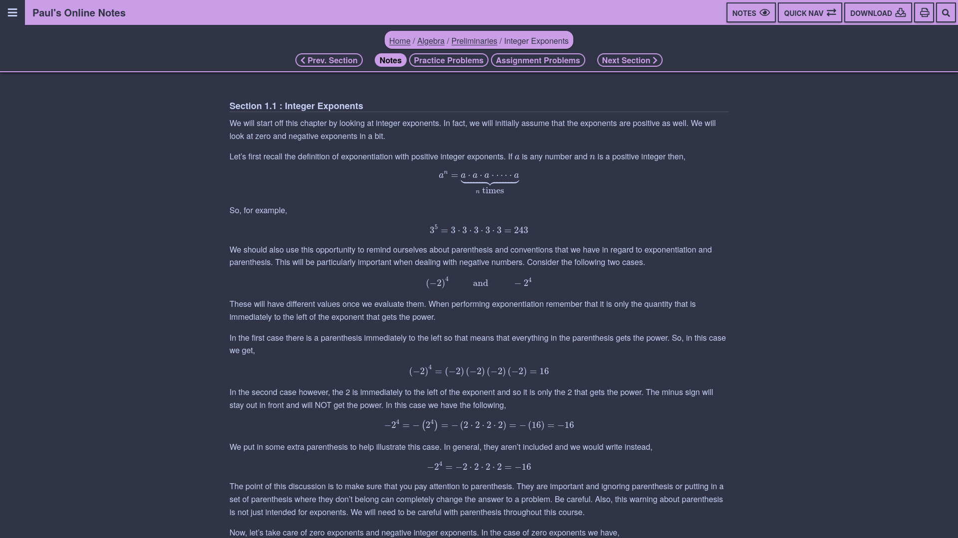 Paul Math Notes - Free Template Download