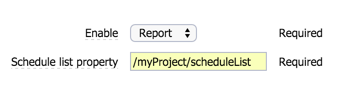 schedulesEnable parameters