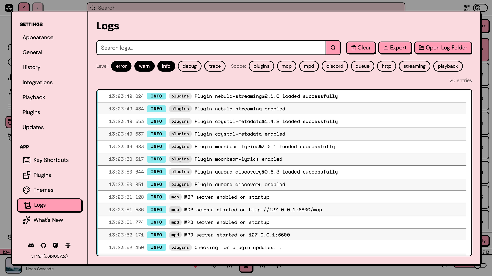 Log viewer