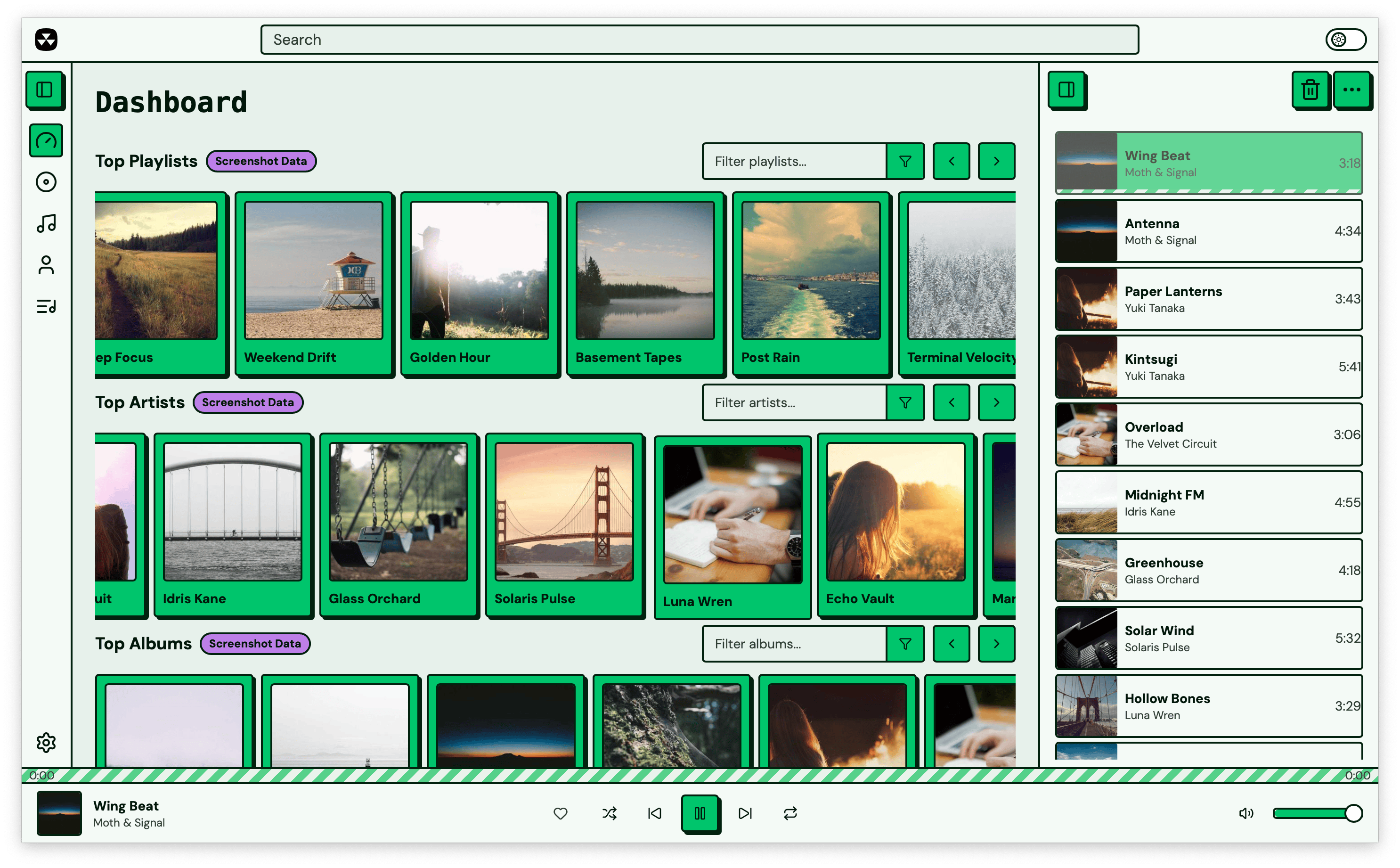 Green theme