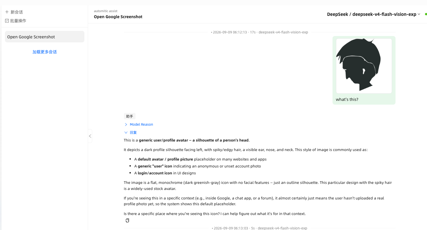 Chat image recognition