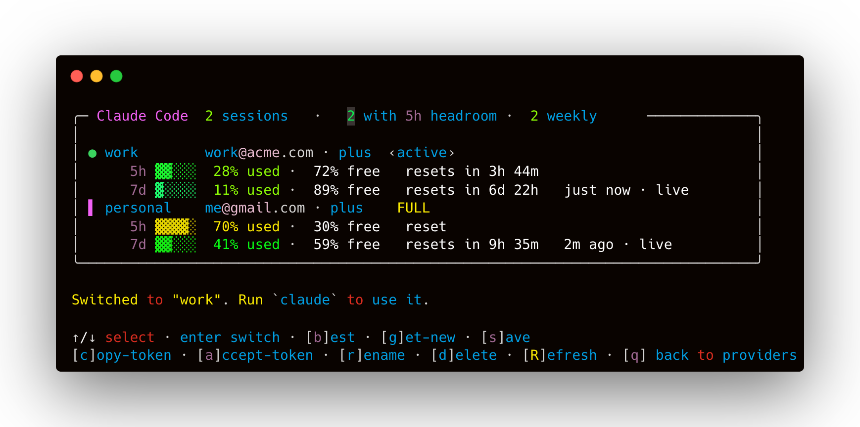 claudecodex dashboard