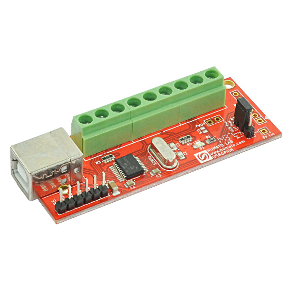 8 Channel USB GPIO Module With Analog Inputs