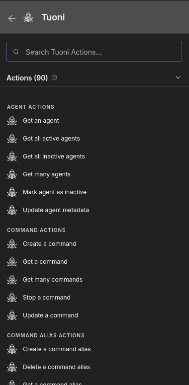Available Resources and Actions