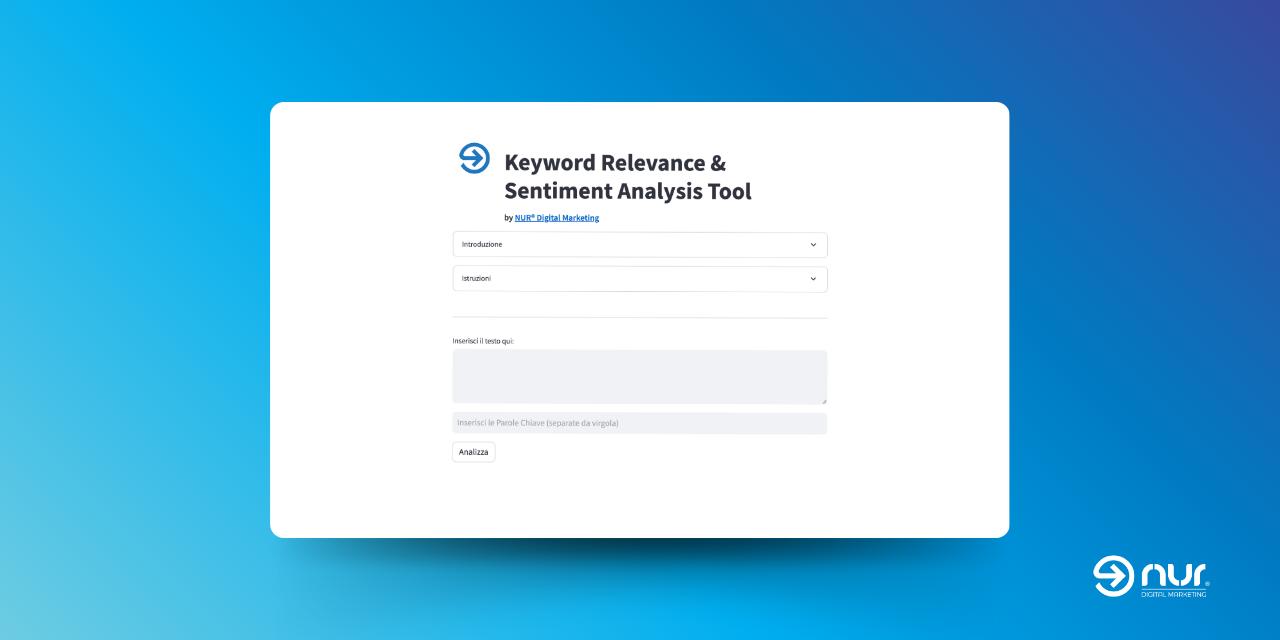 Keyword Relevance & Sentiment Analysis Tool