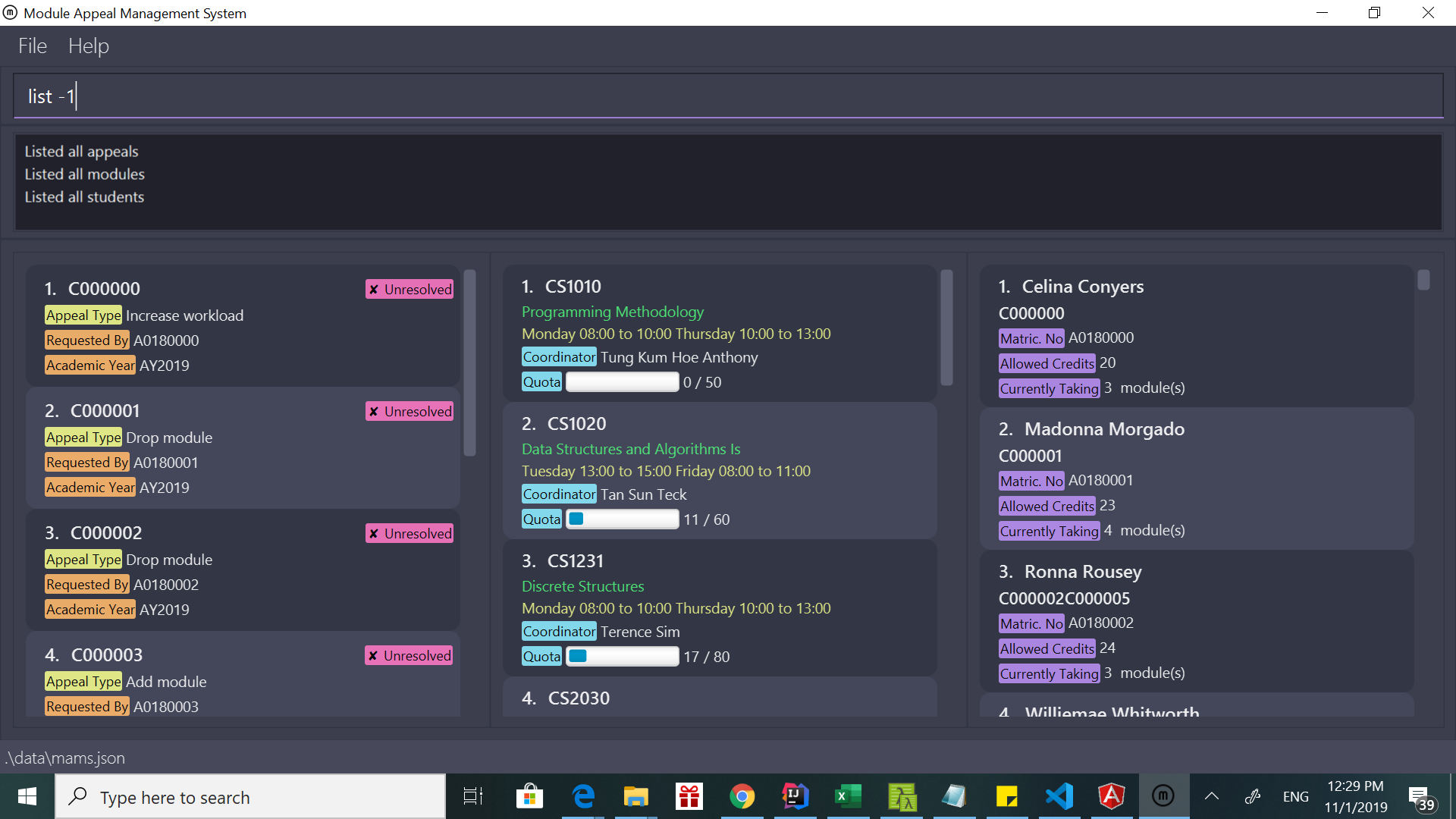 list command invalid parameters issue · Issue #257 · nus-cs2103 ...