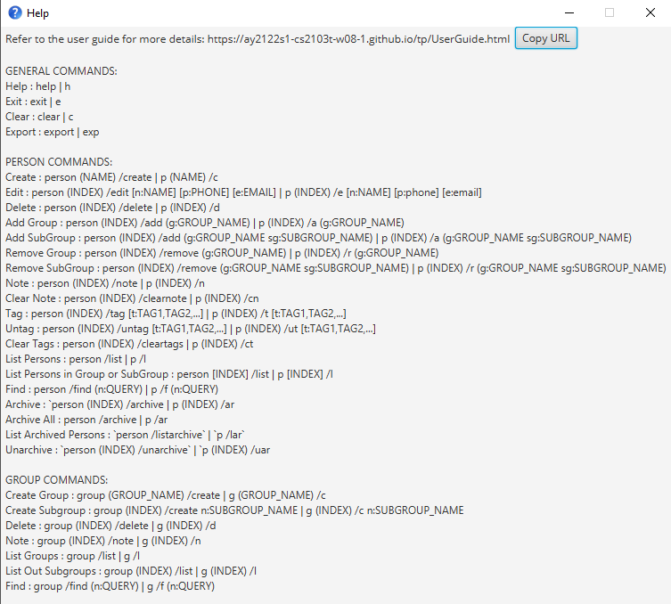 Non-matching help command box · Issue #3268 · nus-cs2103-AY2122S1/pe ...