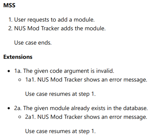 Use case 1 extension has a slight error · Issue #2337 · nus-cs2103 ...