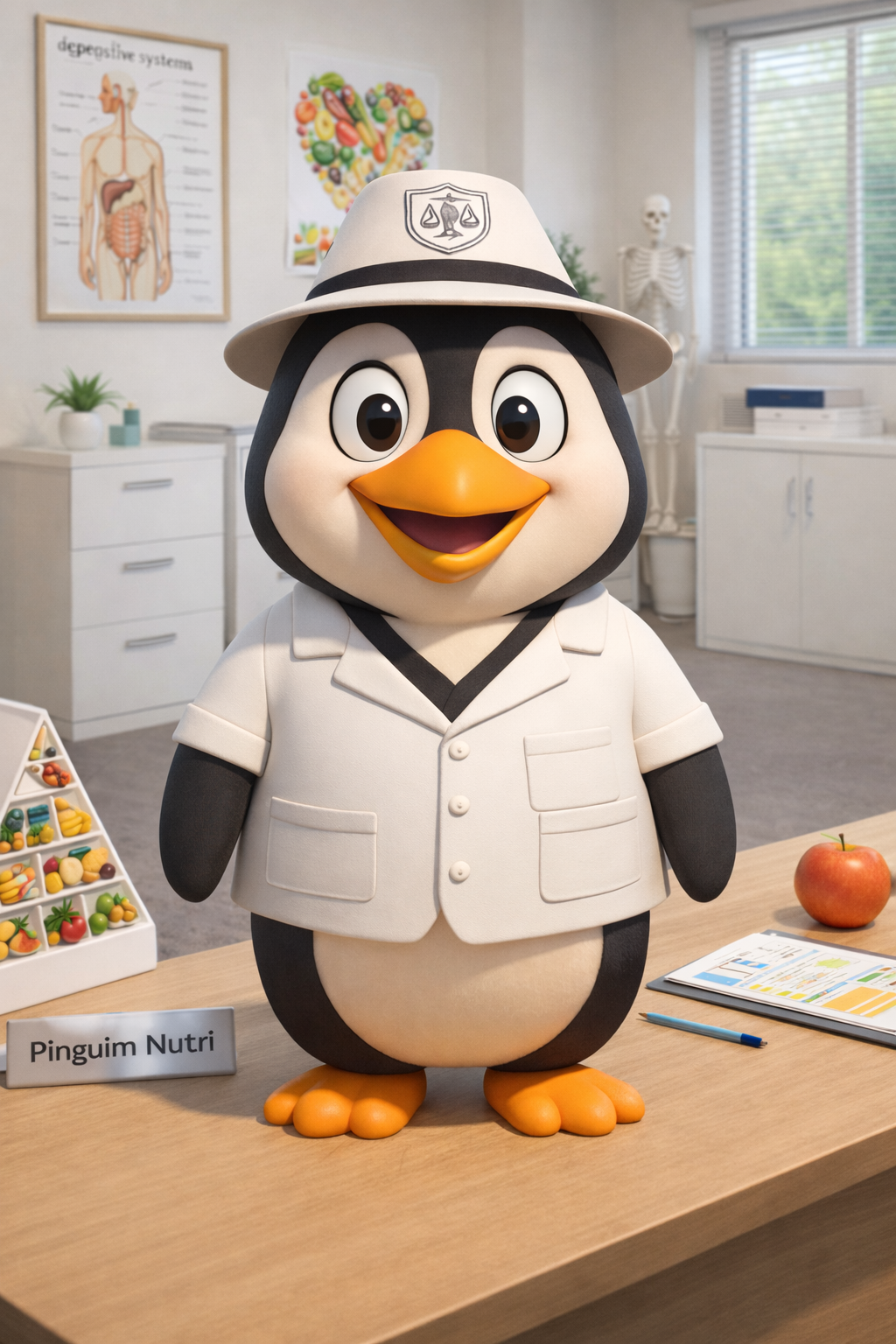 Pingus, o mascote antropometrista do Nutrição com Marco