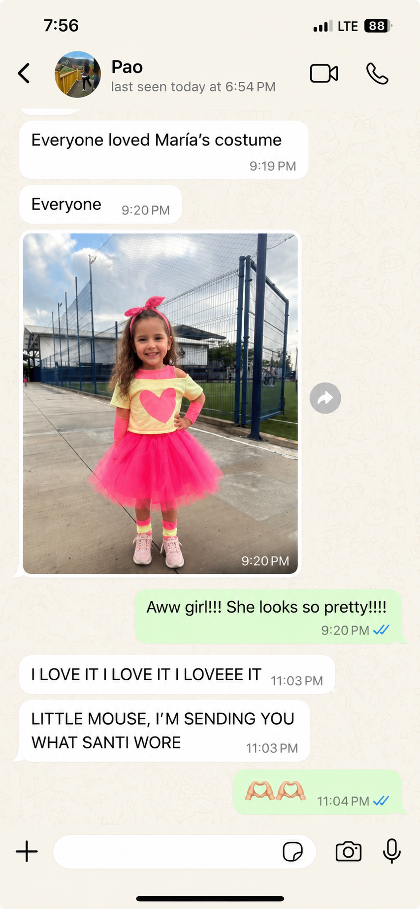 Customer WhatsApp review in English