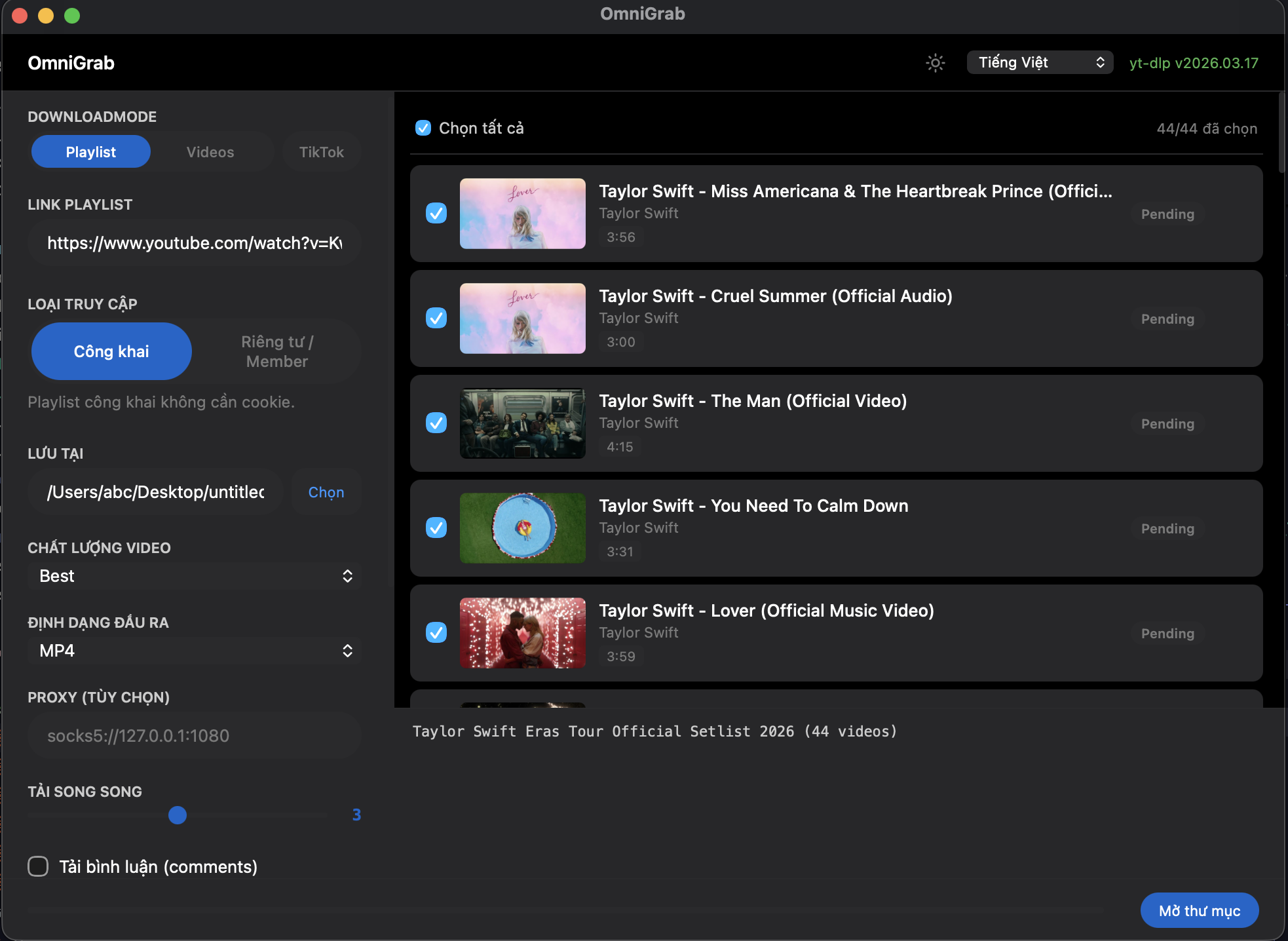 OmniGrab app screenshot