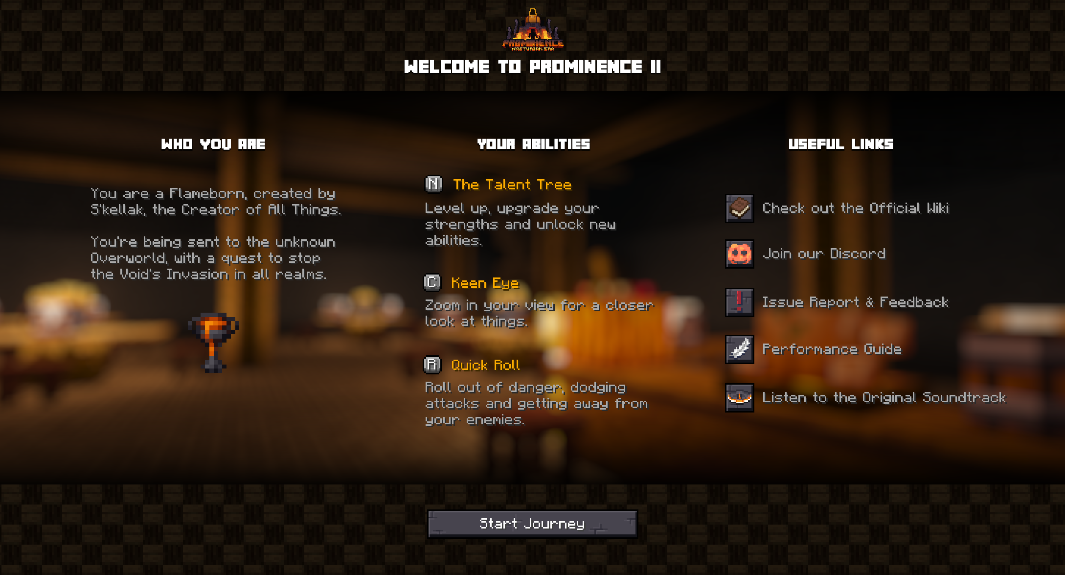 Welcome Screen Example