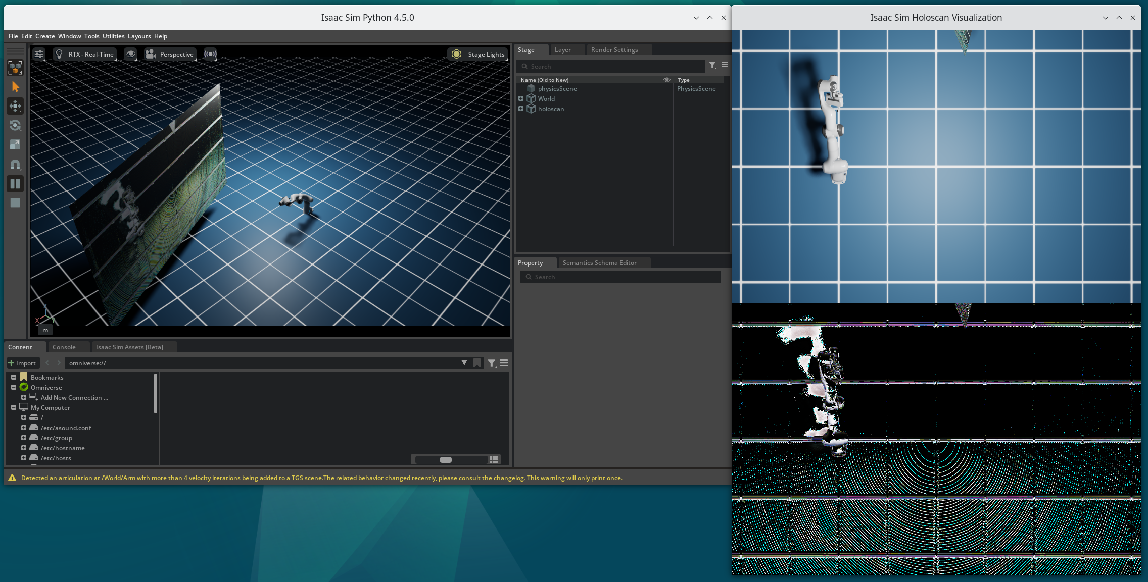 Isaac Sim Holoscan Bridge