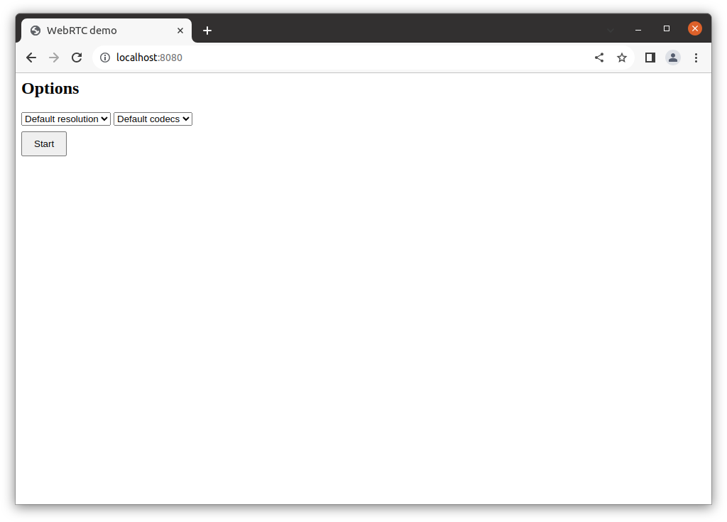 WebRTC Video Client