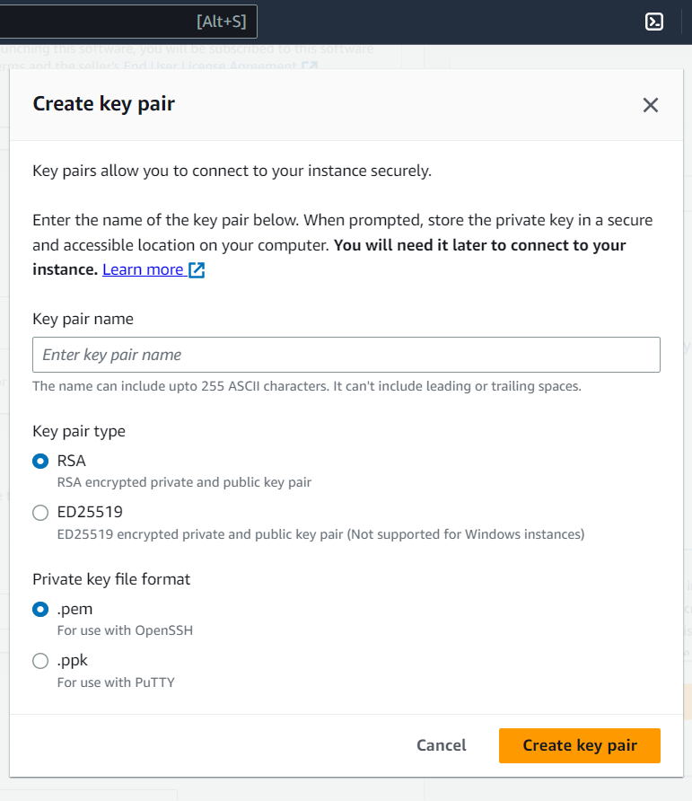 Launch Instance 6
