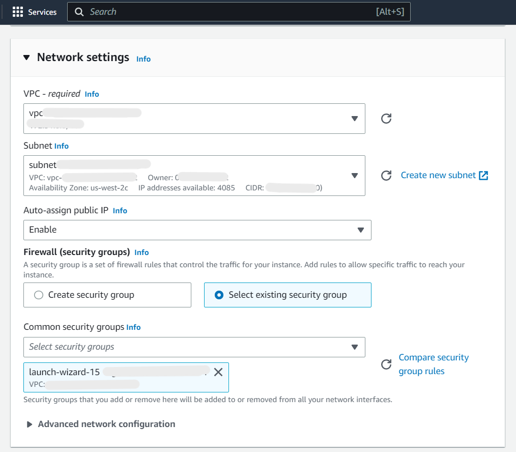 Launch Instance 8