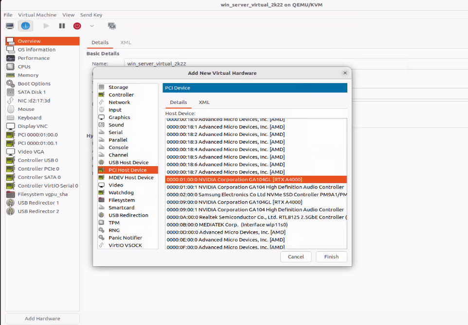 VM GPU Assignment