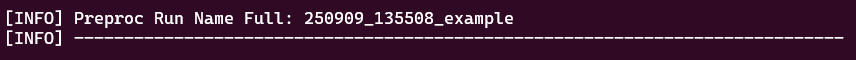 Name of the output from preproc