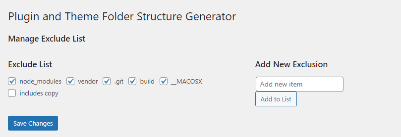 Exclude List Management