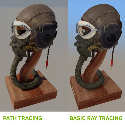 image show difference when path tracing is enabled