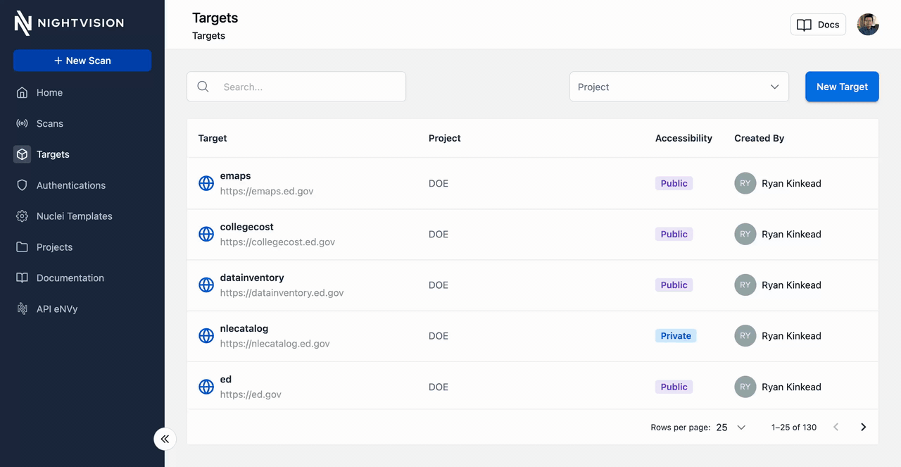 Auto Domain Discovery UI