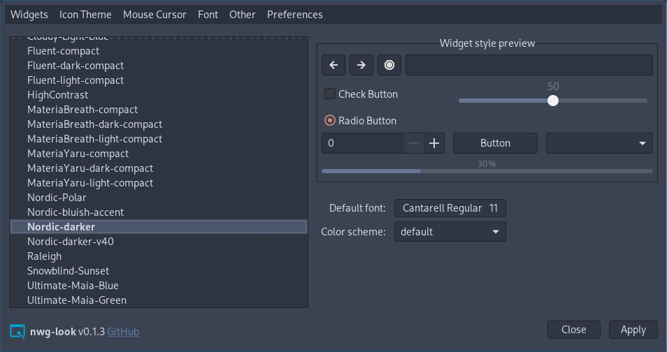 nwg-look screenshot 1
