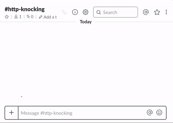 Auto Knocking-Update to Slack