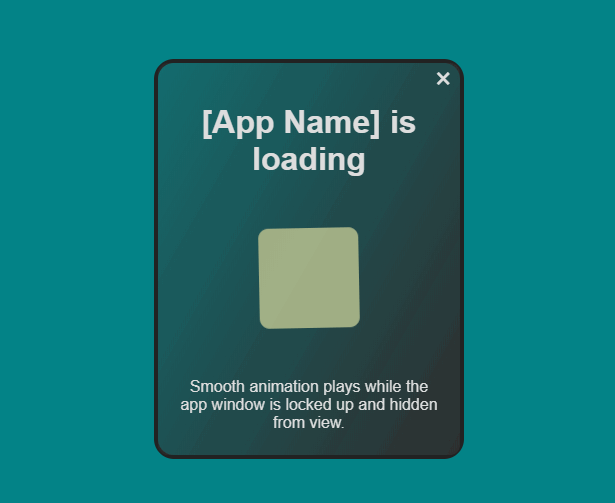 Animation of splash screen and app loading